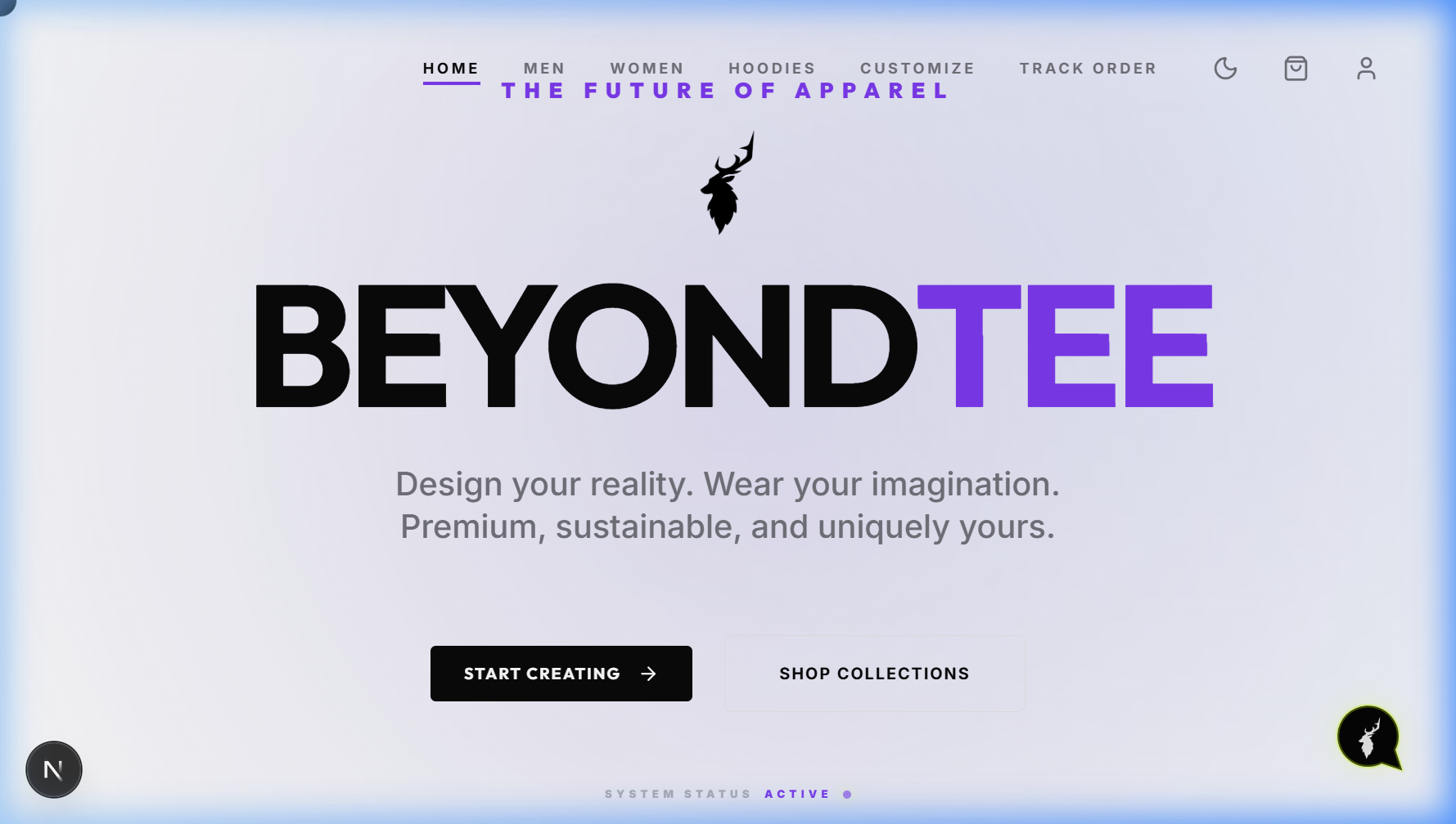 BeyondTee Landing Page